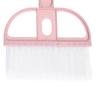 2 Stück Set Kleiner Besen und Kehrschaufel Set Multifunktionaler Kunststoff Mini Handbesen Kehrschaufel für Schreibtisch Rosa