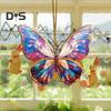 Akrylová barevná závěsná dekorace motýl Oboustranný interiér Venkovní vánoční stromeček Nástěnný závěsný přívěsek zvířátka