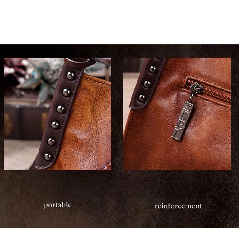 New Chinese Style Women's Bag European and American Retro Embossed Hand-painted Portable Messenger Vegetable Blue Bag