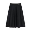 Women's Woolen Tweed A-line Midi Skirt - French Hepburn Style (Autumn/Winter 2025 Collection)