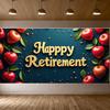 Happy Retirement Banner Balloons Retirement Theme Party Celebration Decoration Backdrop Photography Background Prop Wall Poster
