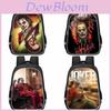 Spacious 3d Clown Kids Backpack Lightweight Oxford Cloth School Bag