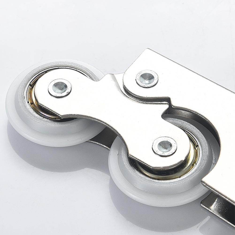 Concave Pulley White Sliding Door Pulley Improved Wardrobe Performance Noise-free Operation Convenient Package