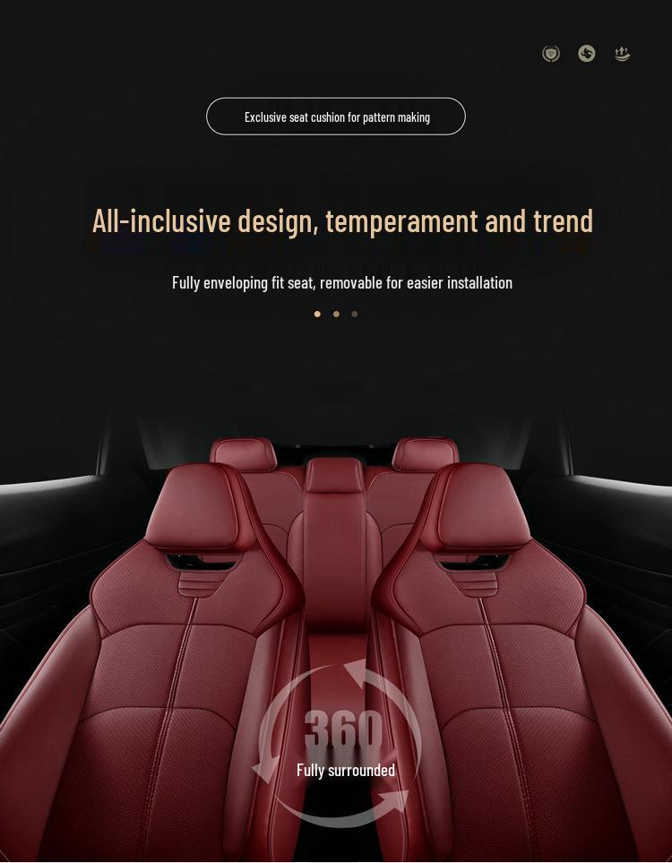Four Seasons Surround Car Seat Cushion for Geely Emgrand S Sedan - 5-Seater Cover