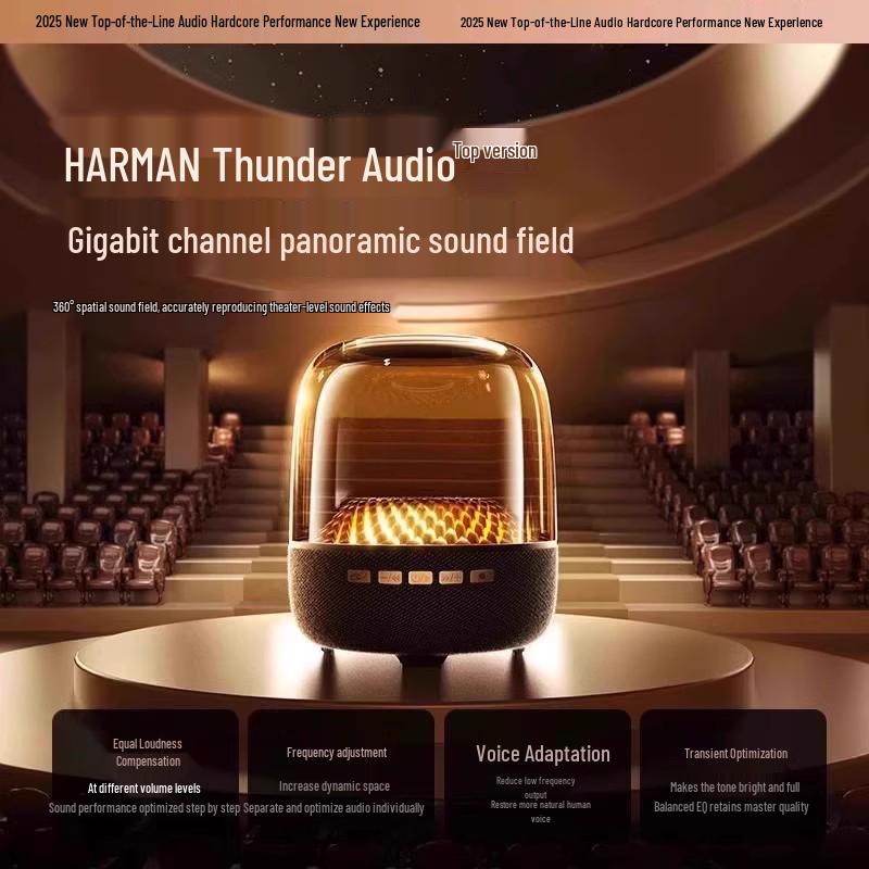 Huaqiangbei Manhattan Bluetooth Glazed Speaker - Crystal 2025 New Subwoofer