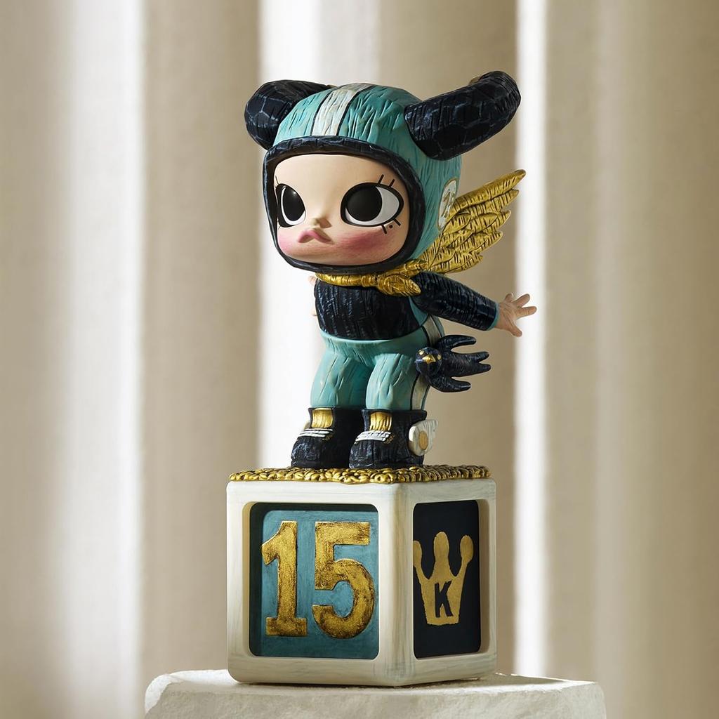 POP MART Molly Anniversary Statues Classical Retro 2 Series Figures, 1 Pcs Molly Blind Box Figures, Home Decorations, Holiday Birthday Gifts