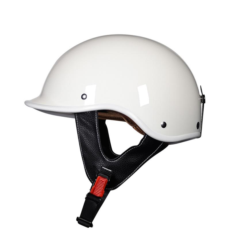 

Electric motorcycle helmet men s and women s half helmets retro scooter helmet four seasons XL