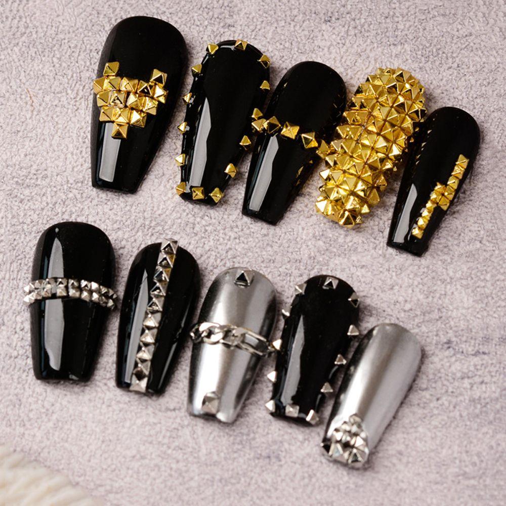 

Accessories Nail Art Rhinestones 3D Nail Art Decoration Rivet Studs Ornament Metal Nail Charms