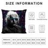 Physics E-Einsteines Cushion Cover Soft Plush Fabric Double-Sided Printed Sofa Cushion Cover For All Seasons Home Decor Gift