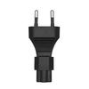 2-Pin Universal-Netzkabel 2-Pin-Stecker zu IEC320 C5/C7 EU 2-Pin Stromwandler-Adapter
