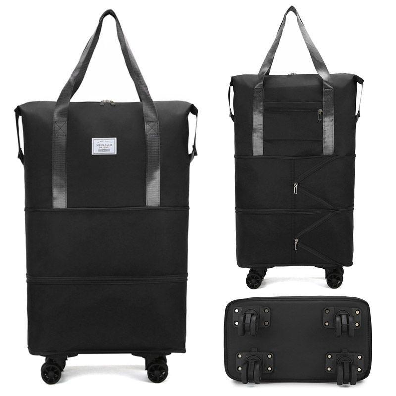 Bardzo duża torba podróżna na kółkach uniwersalnych - Idealna na podróże służbowe i krótkie wyjazdy