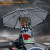 Motorcycle Mobile Phone Holder Stand & Umbrella Rainproof Sunshade Bicycle Outdoor Scooter Phone Clip Handlebar Mount