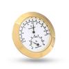Round Guitar/Violin Case Thermometer/Hygrometer for Cases, Room Accessories (Golden)