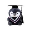 Plush Penguin Graduation Doll Soft Stuffed Animal Toy with Graduation Cap and Gown Suitable for Graduation Season Gifts and Decorations