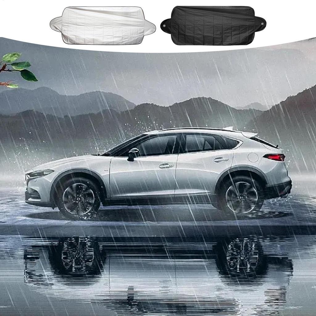 Auto Windschutzscheiben Sonnenschutz 200x70cm Schneedecke Wasserdichter Schutz Magnetischer Frontscheiben Sonnenschutz Abdeckung für Auto LKW SUVs