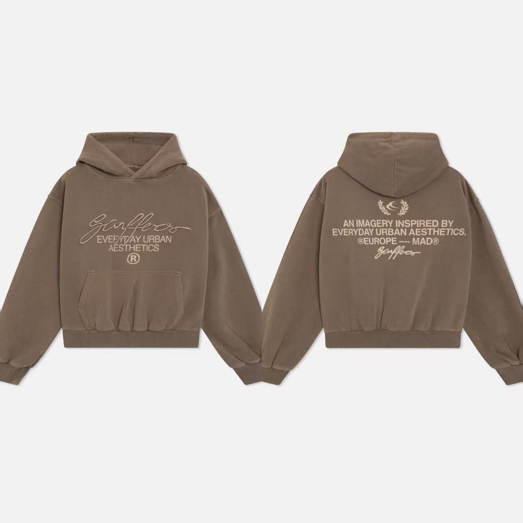 VibeStreet American Retro Casual Loose Trendy Brand Letter Hoodies Jackets Harajuku Aesthetics Punk Simple Versatile Classics Hoodies