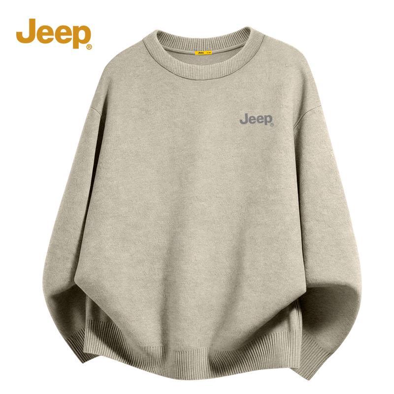 

Jeep Men s Integrated Velvet Round Neck Sweater L
