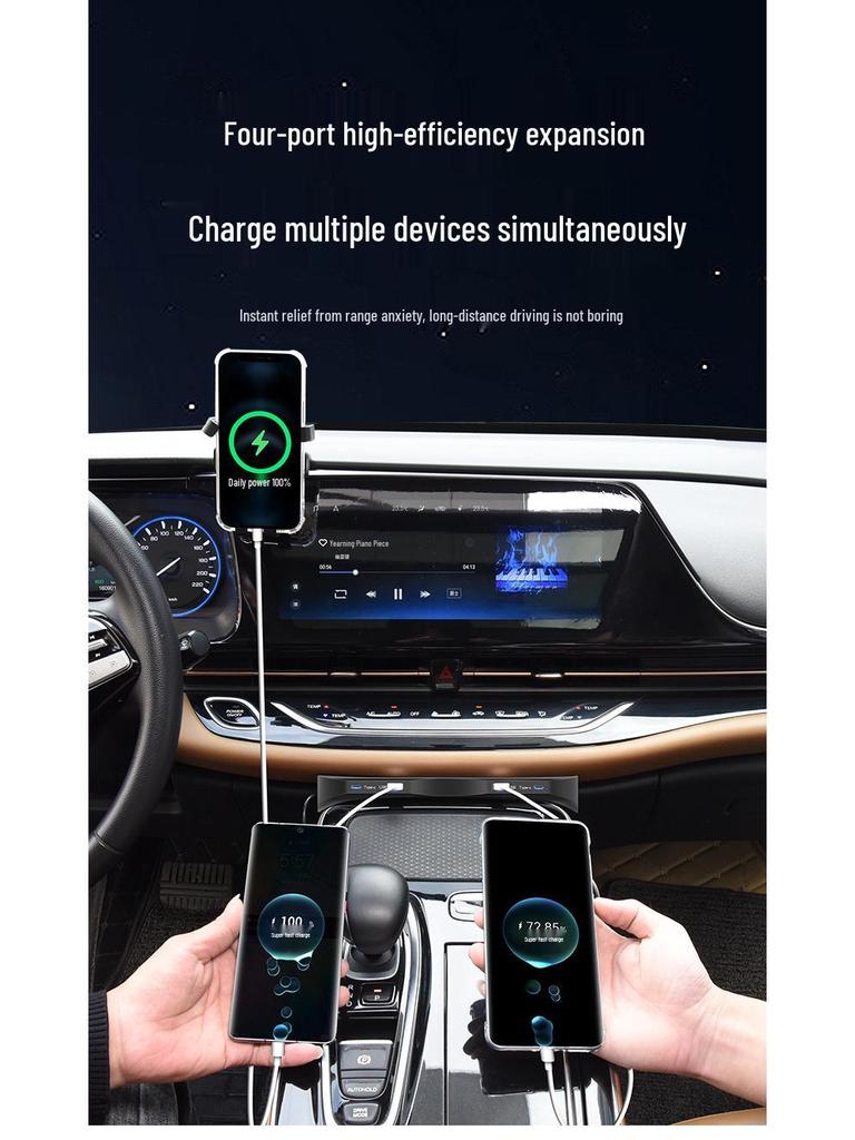 Aion S & YPLUS Ride-Hailing Car Central Control USB Expansion Dock & Smart Fast Charger