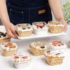 10pcs/Set Cupcake Molds with Lids, Heat-Resistant Square Baking Cups Bread Packaging Boxes for Home, Restaurants, and Bakeries