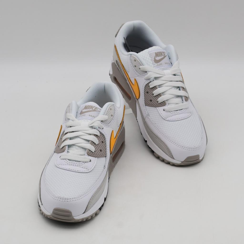 DM0029-119 Nike Air Max 90 White College Grey Vast Grey Laser Orange (Men's)
