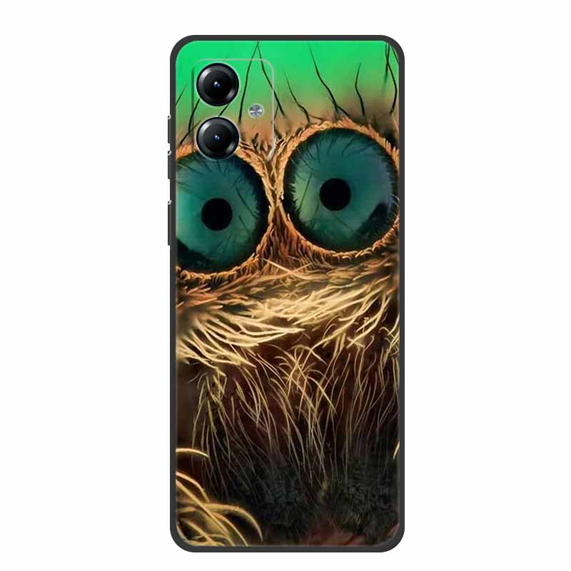 For Motorola Moto G84 5G Case Silicone Soft Wolf Lions Cat Black Bumper Funda Coque for Motorola Moto G54 5G TPU Protective Bag
