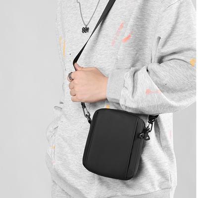 Fashion Men's Shoulder Bag Oxford Cloth Crossbody Single Shoulder Bag Multipurpose Waterproof Casual Small Square Bag for Men