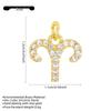 Zodiac Diamond Inlaid Necklace: 18K Gold-Plated Luxury Clavicle Chain