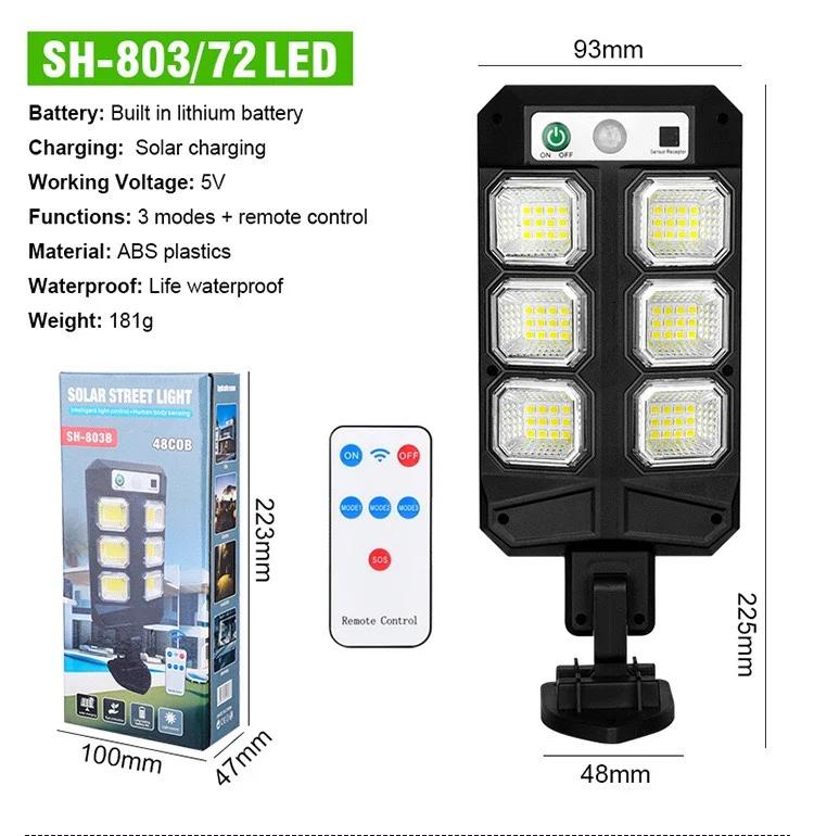 

Новейшие солнечные светильники, мощный уличный солнечный светильник с датчиком движения, солнечные лампы, водонепроницаемый солнечный садовый светильник, уличный дворовый светильник B-72LED