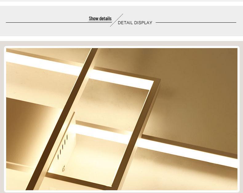 Modern Minimalist LED Ceiling Light for Living Room, Bedroom, and Study