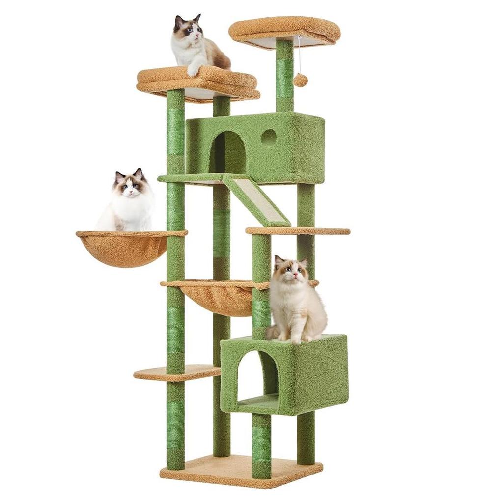 Luxury Integrated Cat Tree Condo with Space Capsule and Sisal Villa