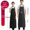Water-Repellent Neck-Hanging Minimalist Apron for Restaurant & Kitchen Work