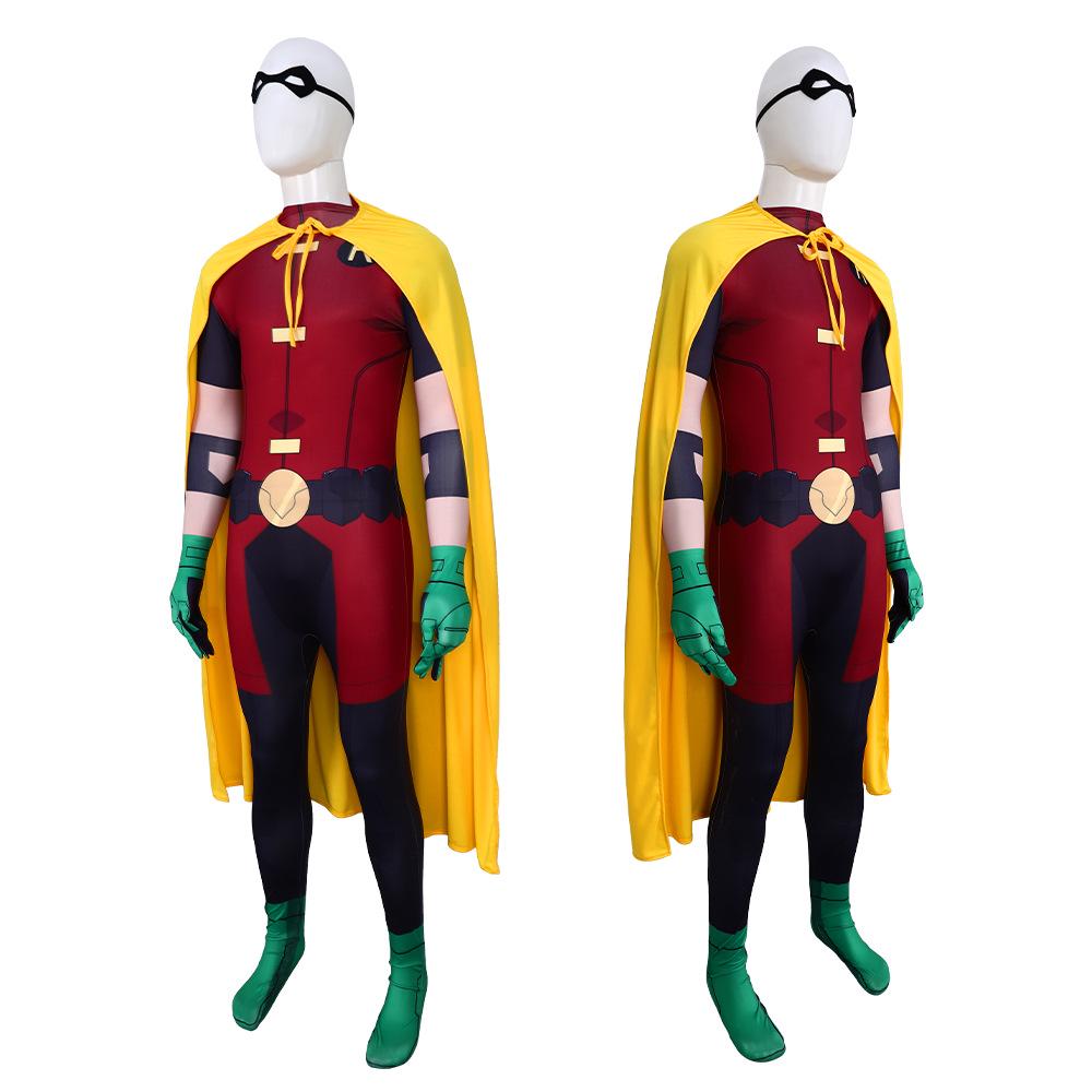 Halloween Robin Cosplay Costume - Teen Titans Judas Contract Jumpsuit