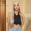 BLONDE UNICORN Blonde Headband Synthetic Wigs Long Straight Hair Wigs for Women Heat Resistant Fiber Daliy Party Use
