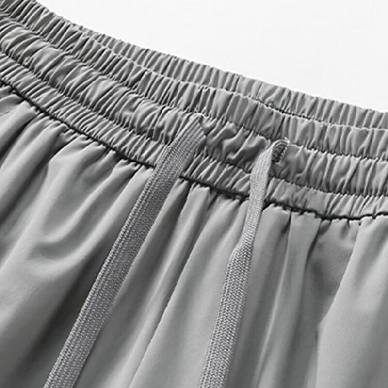 Men's Ice Silk Quick-Dry Cropped Sports Pants