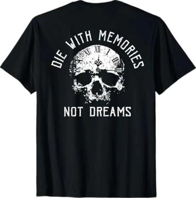 (ACCESO) T-shirt Teschio con Ricordi Non Sogni