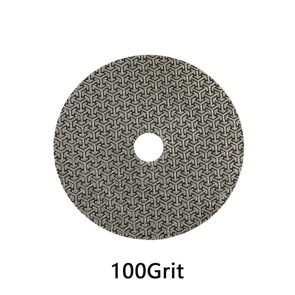 

Electroplated 4 Sanding Pads – 60 & 100 Grit w/ Backing, for Metal, Glass & Ceramic