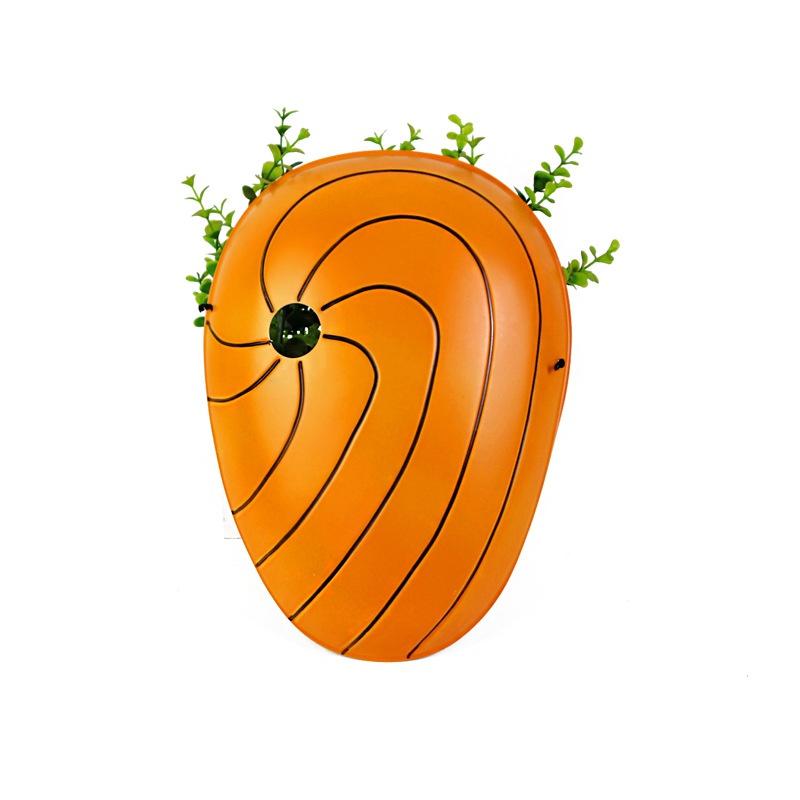 

Маски для косплея японского аниме Акацуки Обито Мадара ниндзя Тоби Учиха аксессуары для косплея ПВХ маска Хэллоуин вечерние 03-orange