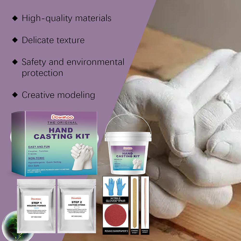 Personalized Hand Sculpture Kit For Home Decor Gifts Keepsake Hand Mold Kit Couples For Heartwarming Keepsake