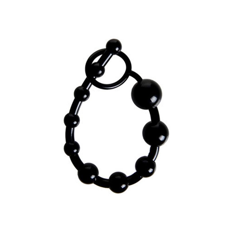 10 Beads Soft Rubber Anal Plug Beads Long Orgasm Vagina Clit Pull Ring Ball Butt Toys Adults Women Stimulator Sex