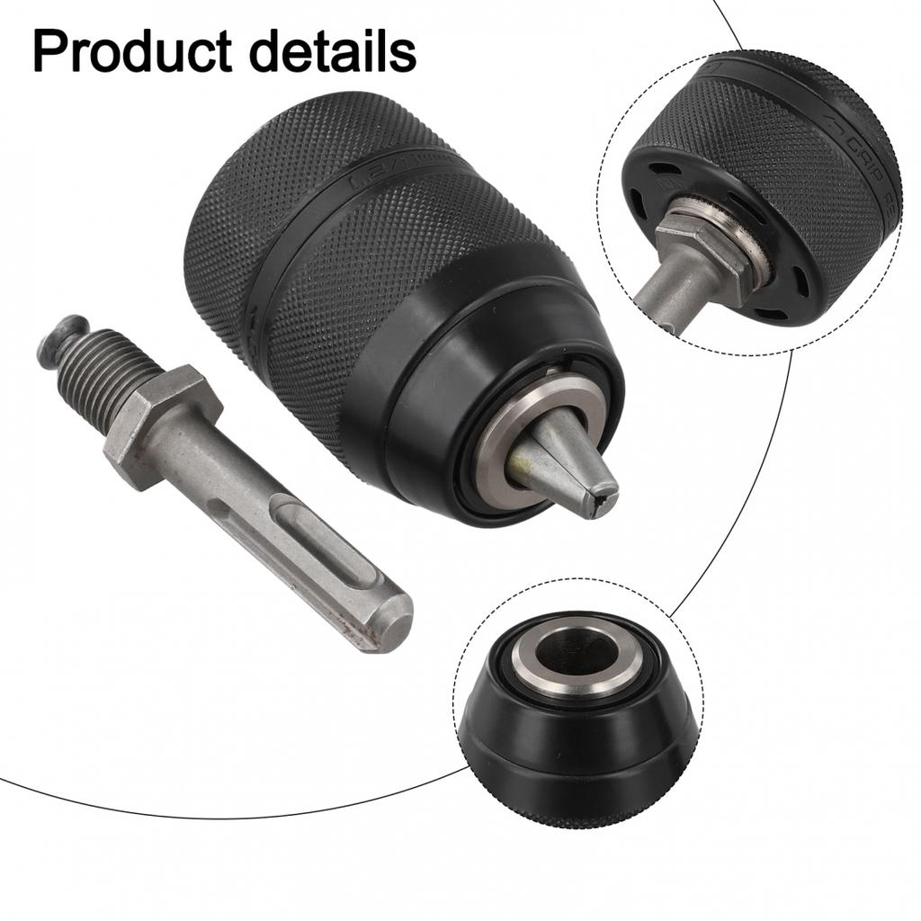 Anti-slip Grip Chuck Keyless Chuck Adapter Quick Change Drill