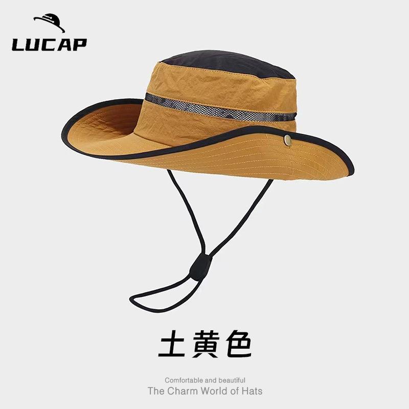 

Панама для скалолазания на открытом воздухе, быстросохнущая, солнцезащитная, с широкими полями, шляпа от солнца, для кемпинга, походов, большого обхвата головы, походная, горная шляпа, мужская хаки