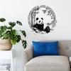 Simple Chinese Style Small Panda Bamboo Bedroom Living Room Beautification Decoration Wall Stickers