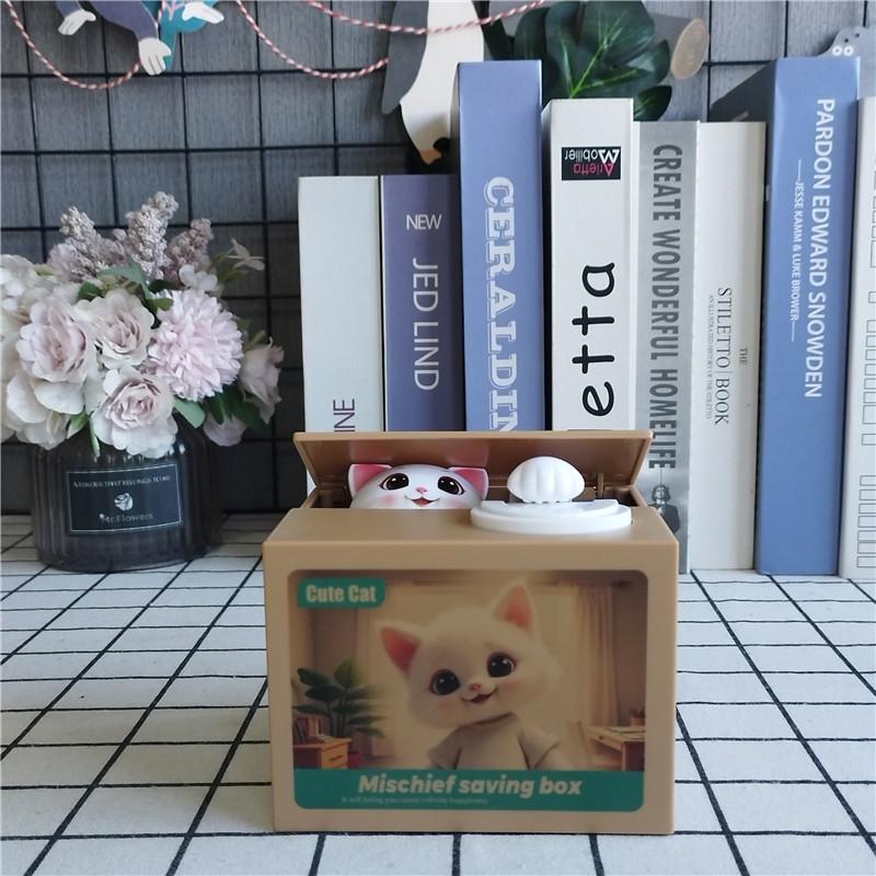 Upgraded Cute Cartoon Panda Money Stealer: Adorable Kitten-Themed Panda Savings Bank Gift Ornaments