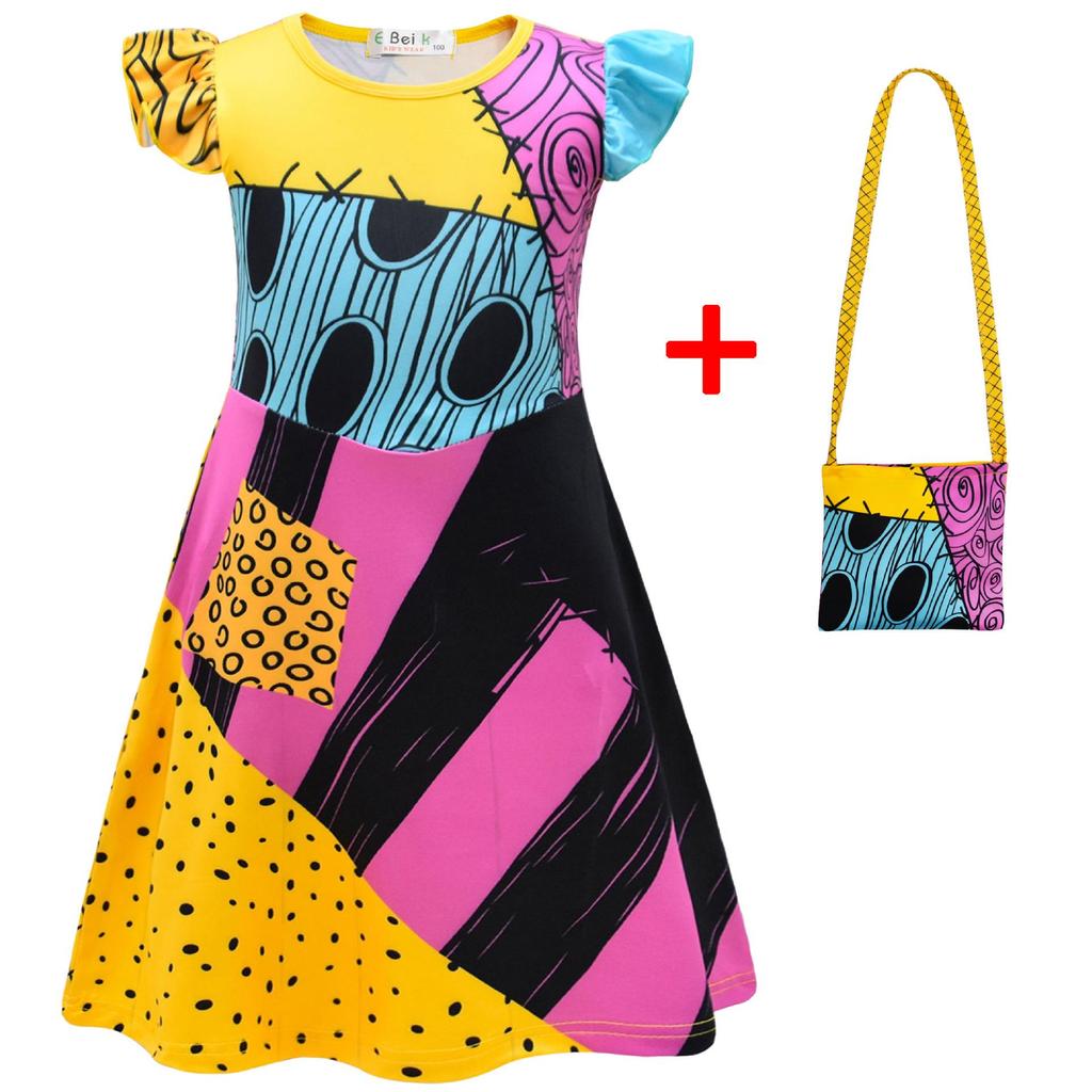 In Stock Sally Halloween Costume Dress for Girls - Inspired by The Nightmare Before Christmas