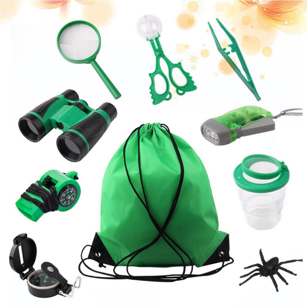 1 Set Explorating Toys Plastic Educational Safe Bag Whistles Tweezer for Pupils Children