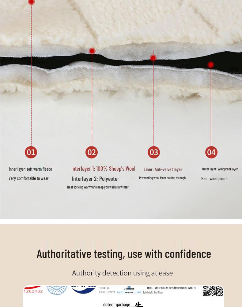 Yu Zhaolin Women's 650g Wool Blend High-Waist Thermal Leggings