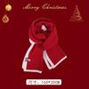 New gift Christmas red fringed plaid scarf women's winter high-end feeling warm Korean shawl thickened scarf