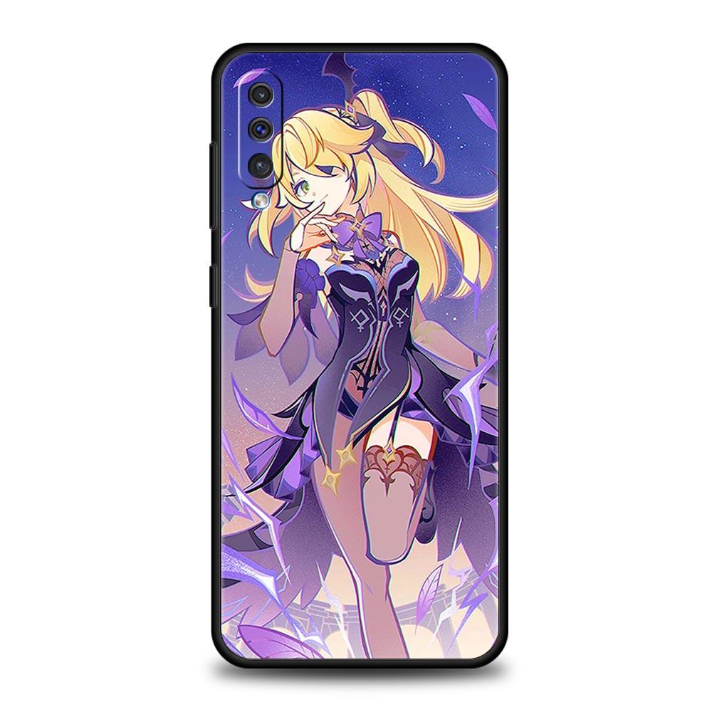 Pouzdro na telefon Samsung Galaxy A52 A14 A50 A70 A10S A30 A40 A20S A20E A02S A12 A22 A72 A32 5G A04s Genshin Impact silikonový kryt