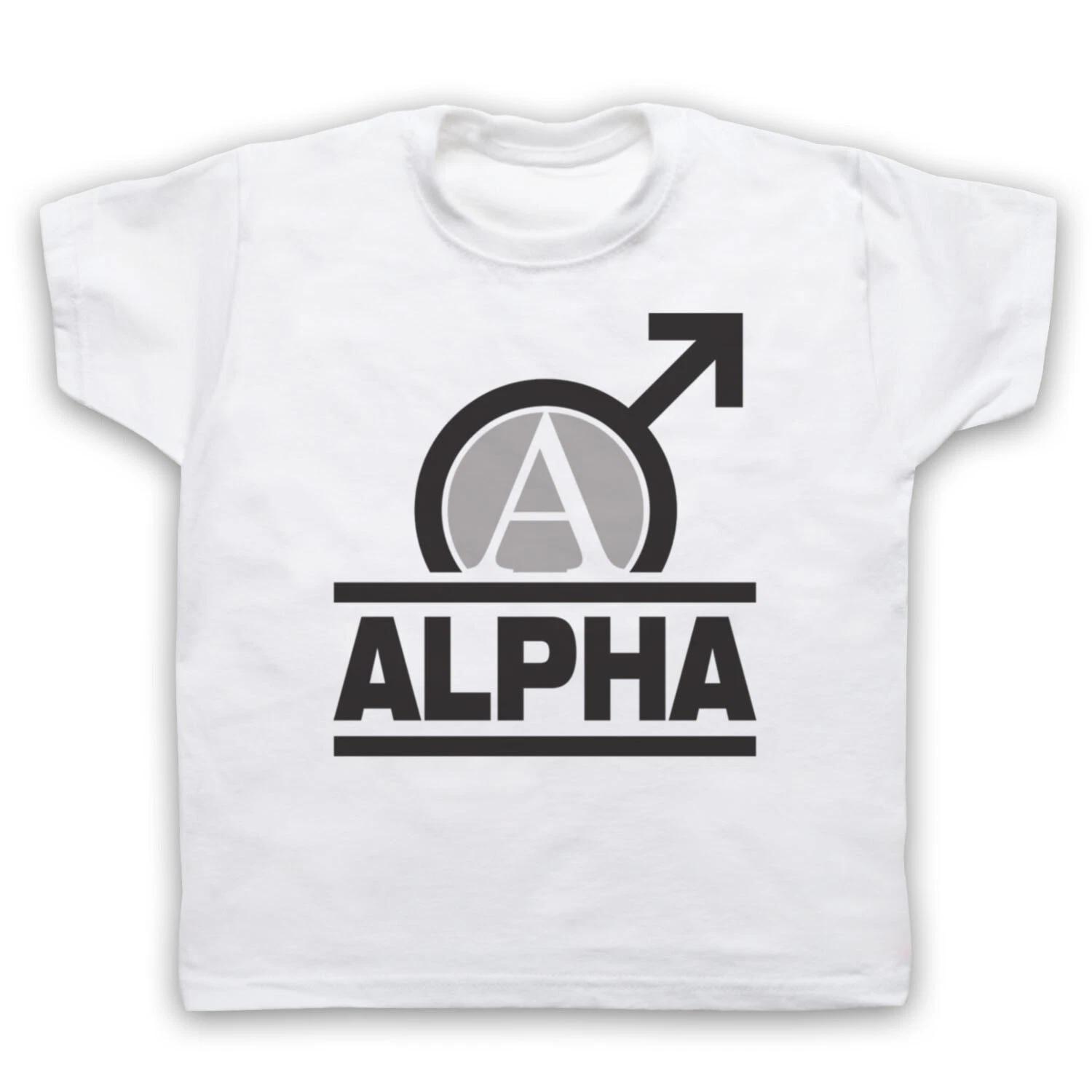 ALPHA GYM MALE FITNESS BODYBUILDING SYMBOL WORKOUT KIDS CHILDS T-shirt 150