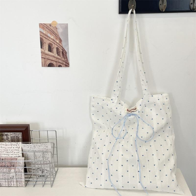 5 Lazy Little Love Canvas Bag Bag New Shoulder Tote Bag Commuter Underarm Bag Women
